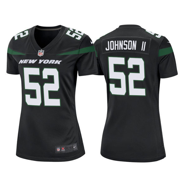 Women's New York Jets #52 Jermaine Johnson II Nike Black Alternate Limited Jersey