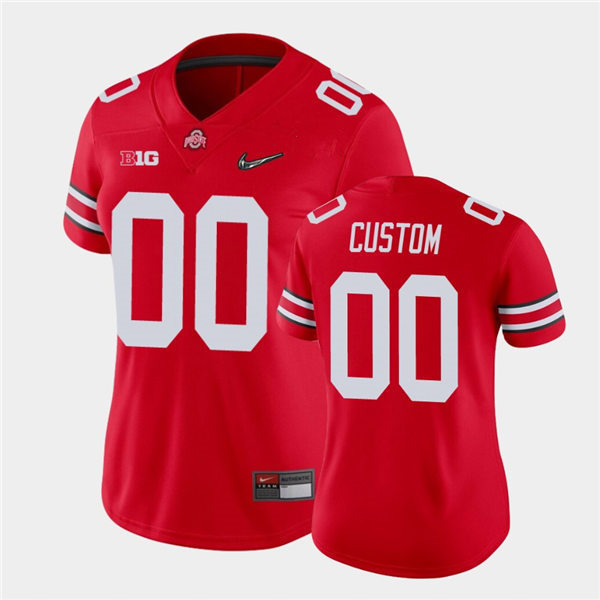 Women's Ohio State Buckeyes Custom College Football Nike Limited Jersey - Red