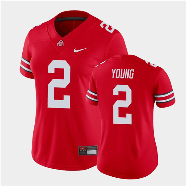 Women's Ohio State Buckeyes #2 Chase Young Scarlet College Football Game Jersey