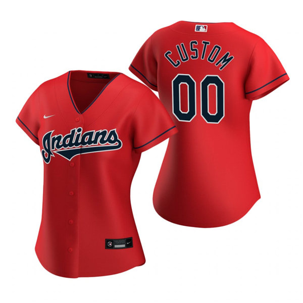 Womens Cleveland Indians Rick Vaughn Manny Ramirez Kenny Lofton Jim Thome Nike Red Alternate Jersey