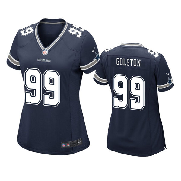 Womens Dallas Cowboys #99 Chauncey Golston Nike Navy Team Color Limited Jersey