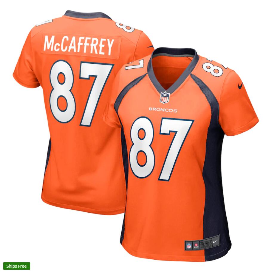 Womens Denver Broncos Retired Player #87 Ed McCaffrey Nike Orange Limited Jersey