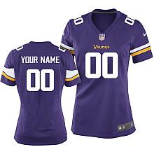 Women's Nike Minnesota Vikings Customized Game Team Color Jersey