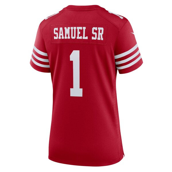 Womens San Francisco 49ers #1 Deebo Samuel Sr Nike Scarlet Limited Player Jersey
