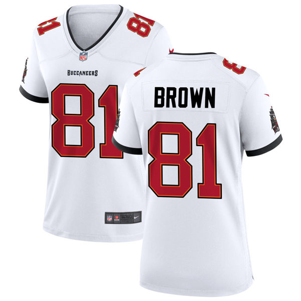 Women's Tampa Bay Buccaneers #81 Antonio Brown Nike White Jersey