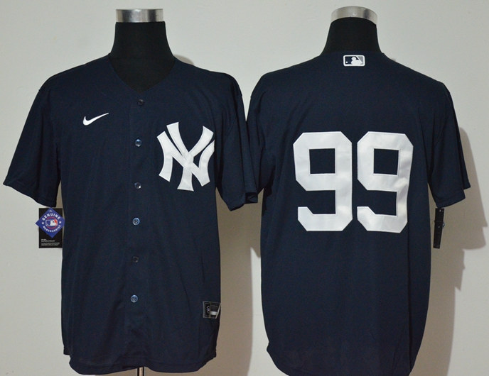 Men's New York Yankees #99 Aaron Judge Nike Navy Alternate Cool Base Baseball Jersey