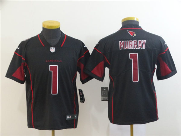 Youth Arizona Cardinals #1 Kyler Murray Nike Black Color Rush Limited Jersey