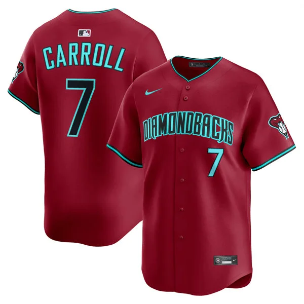 Youth Arizona Diamondbacks #7 Corbin Carroll Nike Crimson Alternate Limited Jersey