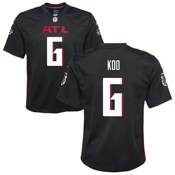 Youth Atlanta Falcons #6 Younghoe Koo Nike Black Limited Jersey