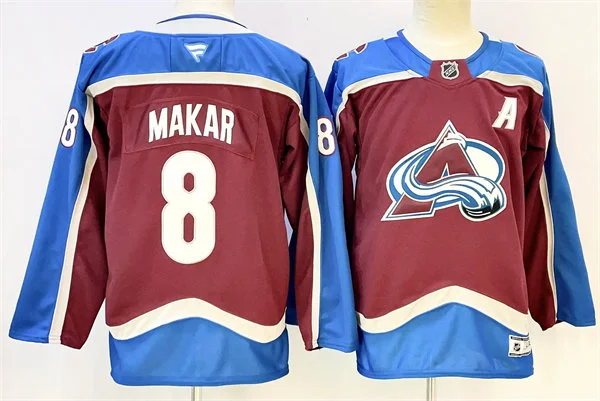 Youth Colorado Avalanche #8 Cale Makar Burgundy Home Jersey