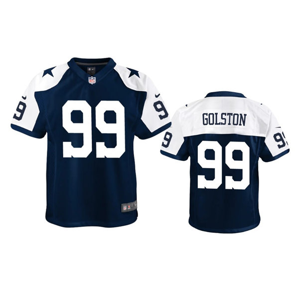 Youth Dallas Cowboys #99 Chauncey Golston Nike Navy Alternate Limited Jersey