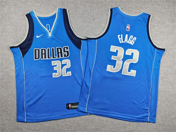 Youth Dallas Mavericks #32 Cooper Flagg Nike Blue Icon Edition Jersey