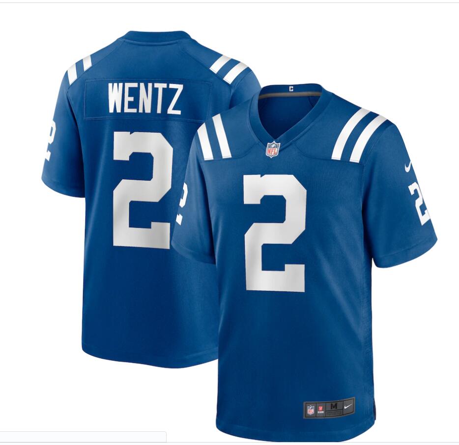 Youth Indianapolis Colts #2 Carson Wentz Nike Royal NFL Vapor Limited Jersey