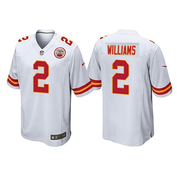 Youth Kansas City Chiefs #2 Joshua Williams White Stitched Limited Jersey