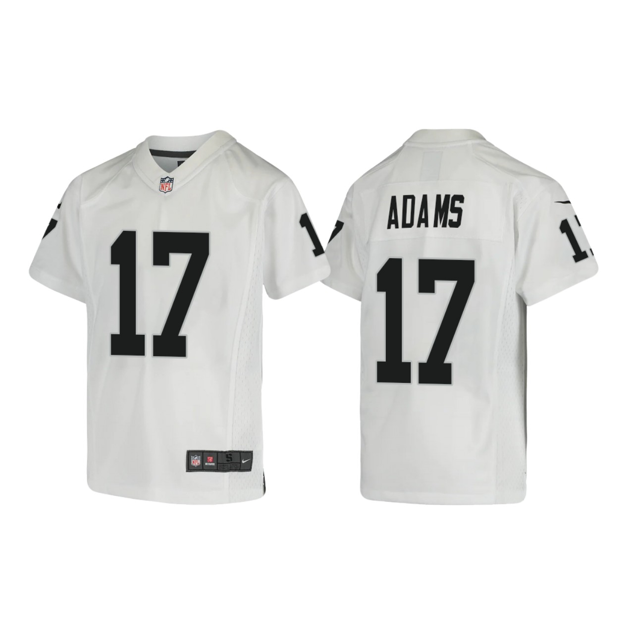 Youth Las Vegas Raiders #17 Davante Adams Nike White Limited Jersey