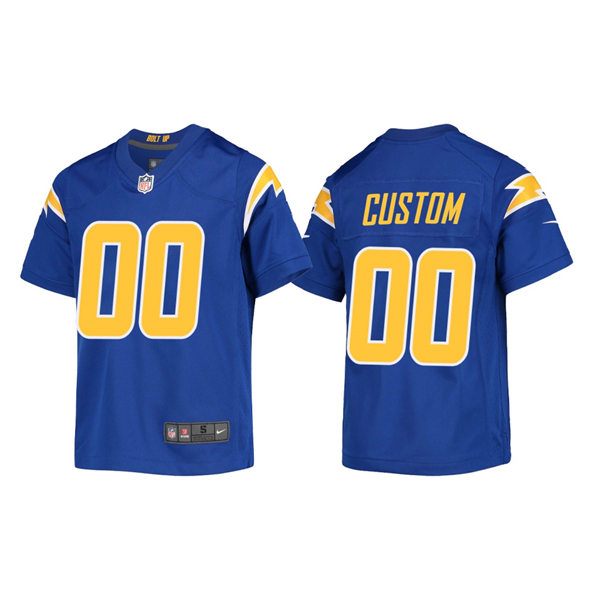 Youth Los Angeles Chargers Nike Royal Alternate Custom Game Football Jersey