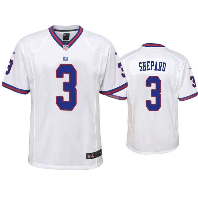 Youth New York Giants #3 Sterling Shepard Nike White Color Rush Limited Player Jersey