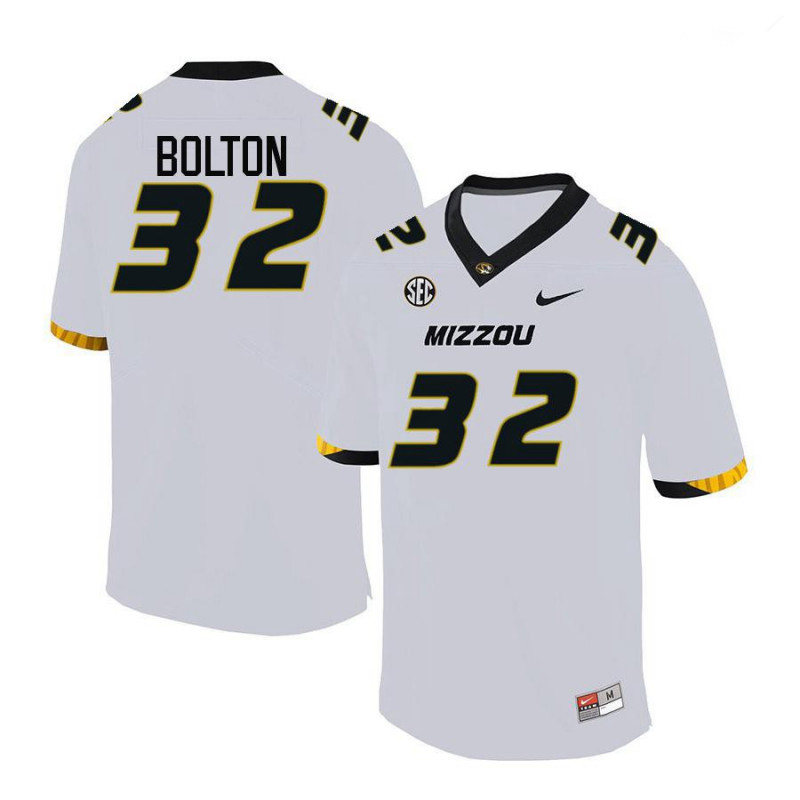 Men's Missouri Tigers #32 Nick Bolton Nike White College Football Game Jersey