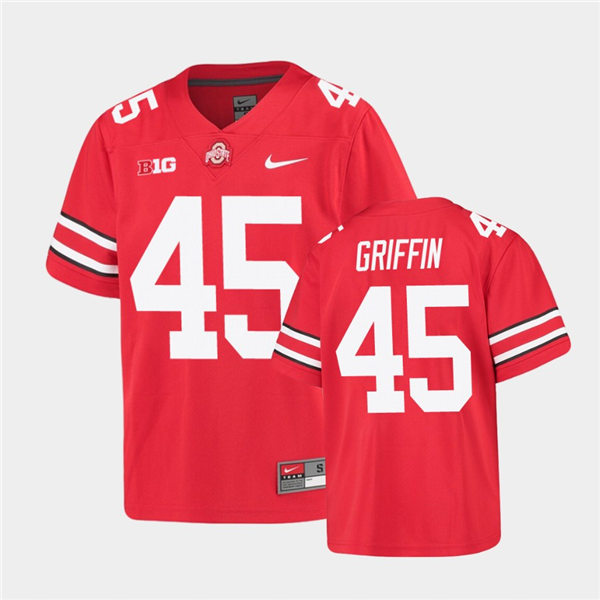 Youth Ohio State Buckeyes #45 Archie Griffin Scarlet College Football Game Jersey