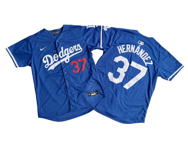 Mens Los Angeles Dodgers #37 Teoscar Hernandez Royal Alternate Nike Limited Player Jersey