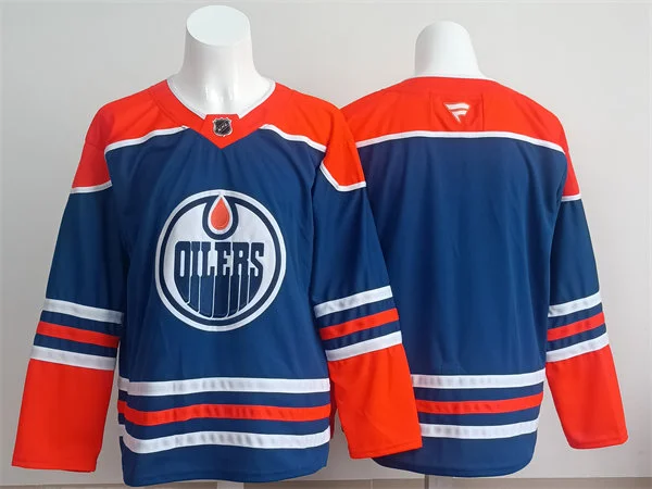 Men's Edmonton Oilers Blank Fanatics Royal  Alternate Jersey