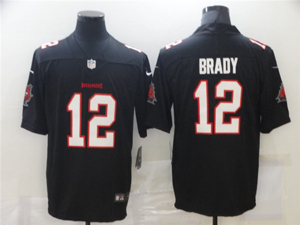 Men's Tampa Bay Buccaneers #12 Tom Brady Nike Black Vapor Limited Jersey