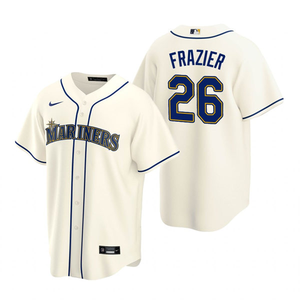 Mens Seattle Mariners #26 Adam Frazier Nike Cream Alternate Cool Base Jersey