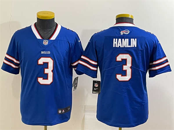 Youth Buffalo Bills #3 Damar Hamlin Nike Royal Limited Jersey