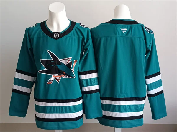 Mens San Jose Sharks Blank Fanatics Home Green Jersey