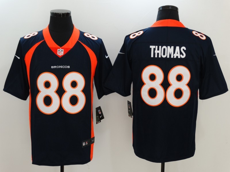 Men's Denver Broncos Retired Player #88 Demaryius Thomas Nike Navy Vapor Untouchable Limited Jersey