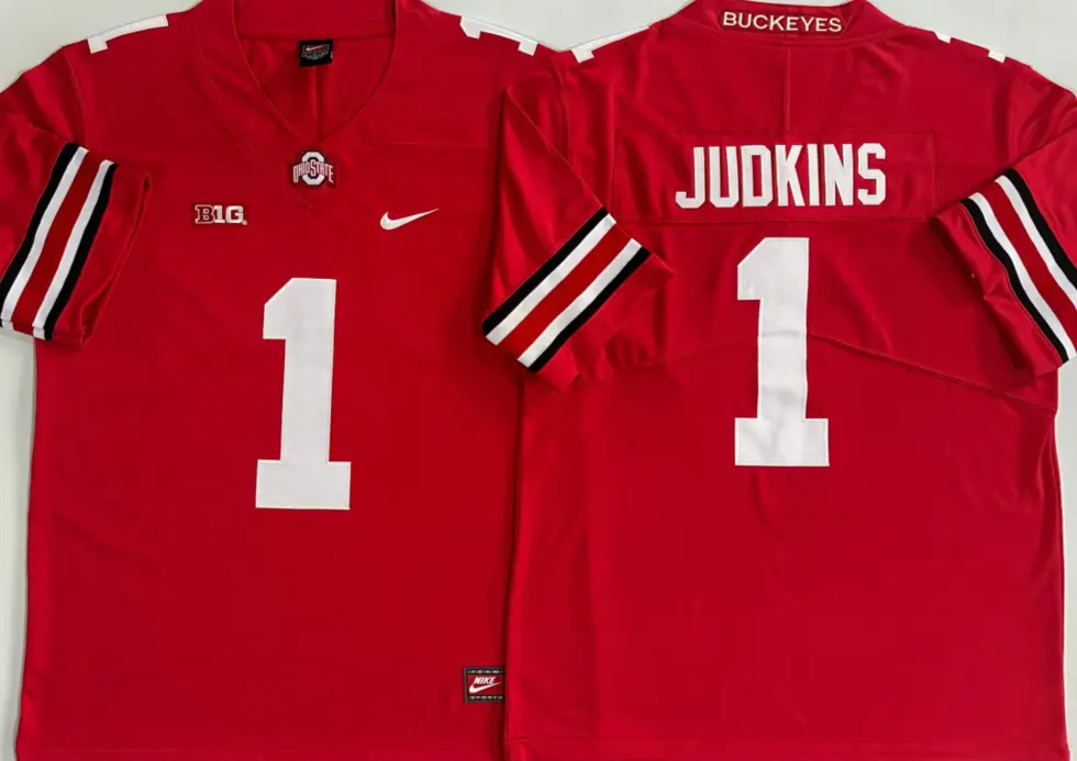 Mens Ohio State Buckeyes #1 Quinshon Judkins F.U.S.E. Limited Scarlet College Football Game Jersey