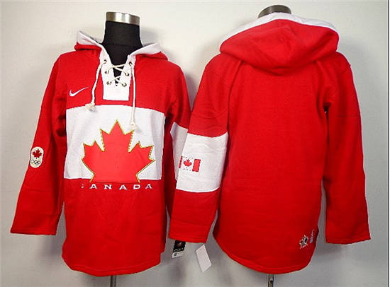 2014 Olympics Canada Team Hoodies Blank Red