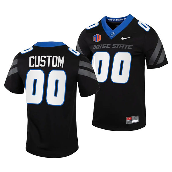 Men's Boise State Broncos Custom Nike 2020 Black Football Jersey