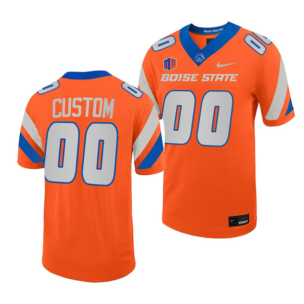 Men's Boise State Broncos Custom Nike 2022 Oragne College Football Jersey