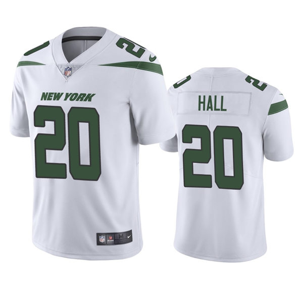 Men's New York Jets #20 Breece Hall Nike White Vapor Limited Jersey