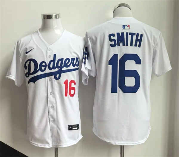 Men's Los Angeles Dodgers #16 Will Smith Nike White Limited Jersey