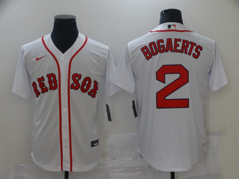 Men's Boston Red Sox #2 Xander Bogaerts Nike White Home Cool Base Jersey
