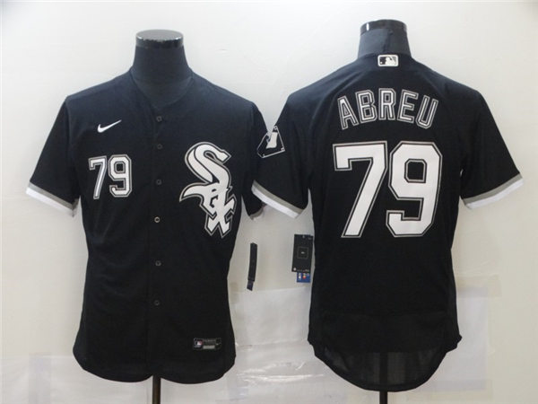 Men's Chicago White Sox #79 Jose Abreu Nike Black Alternate MLB Flex Base Jersey
