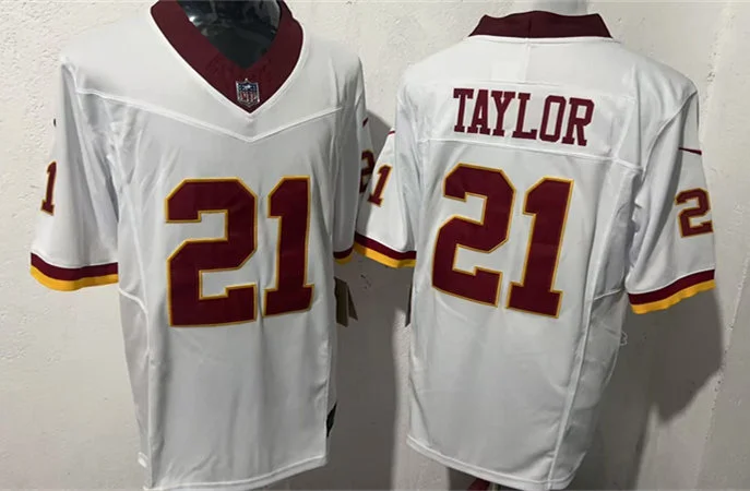 Mens Washington Commanders Retired Player #21 Sean Taylor White REDSKINS ERA Retro Nike Vapor F.U.S.E. Limited Jersey
