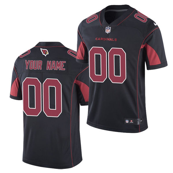 Men's Custom Arizona Cardinals Nike Black Color Rush Game Personal Adults Football Jersey