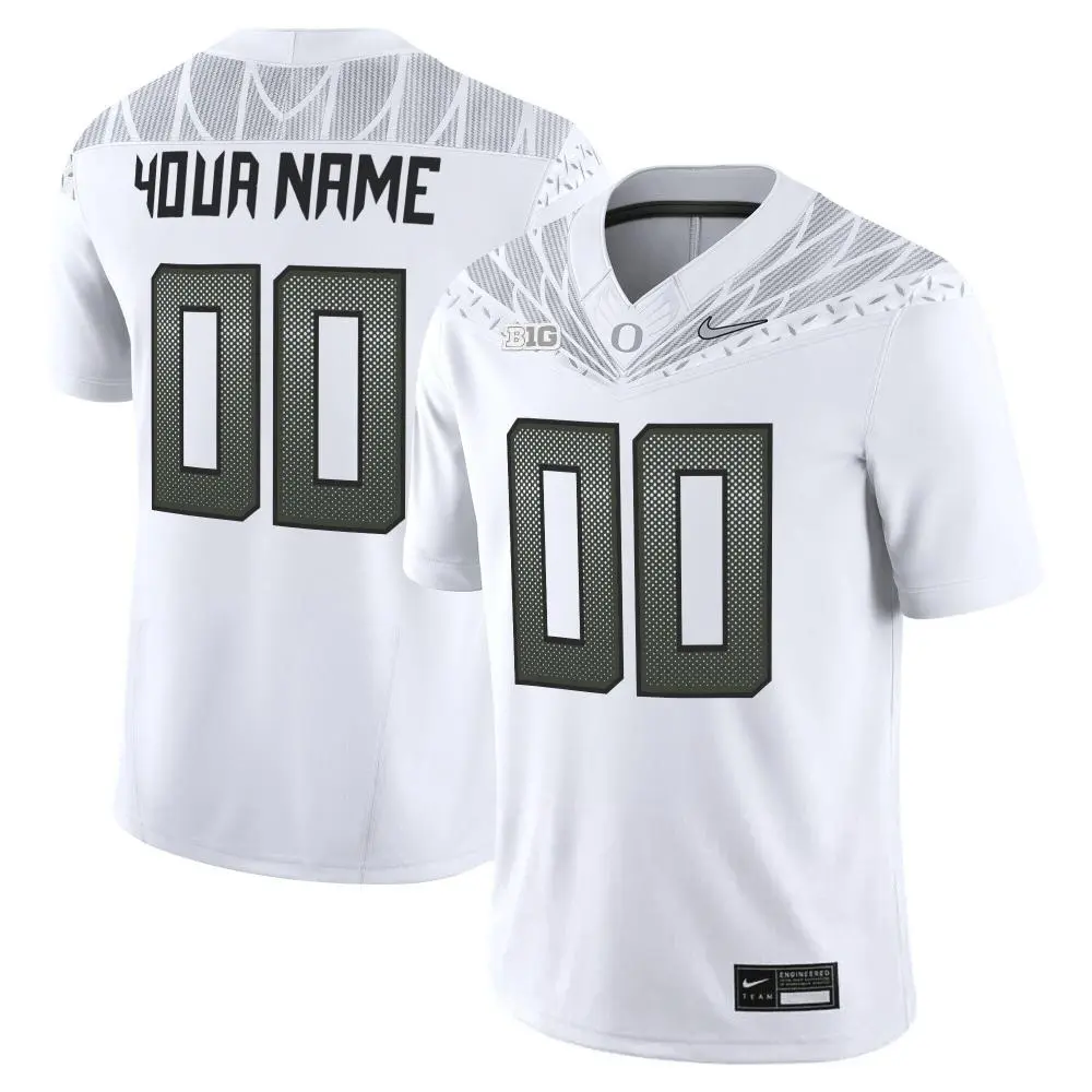 Oregon Ducks Custom BIG Ten Alternate Game Football Jersey - White