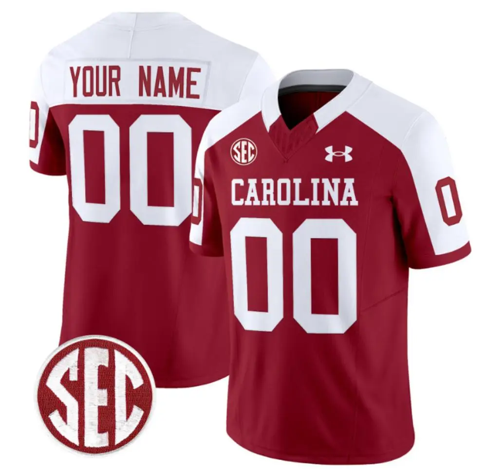 South Carolina Gamecocks Custom Garnet White Gratitude Throwback Football Limited Jersey