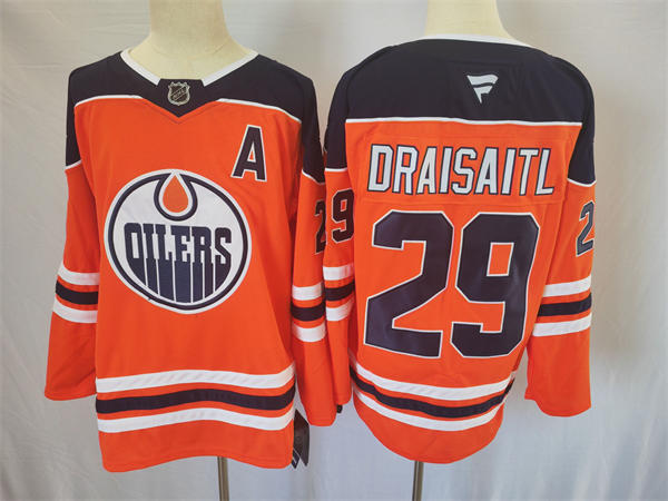 Men's Edmonton Oilers #29 Leon Draisaitl Fanatics Orange Home Player Jersey