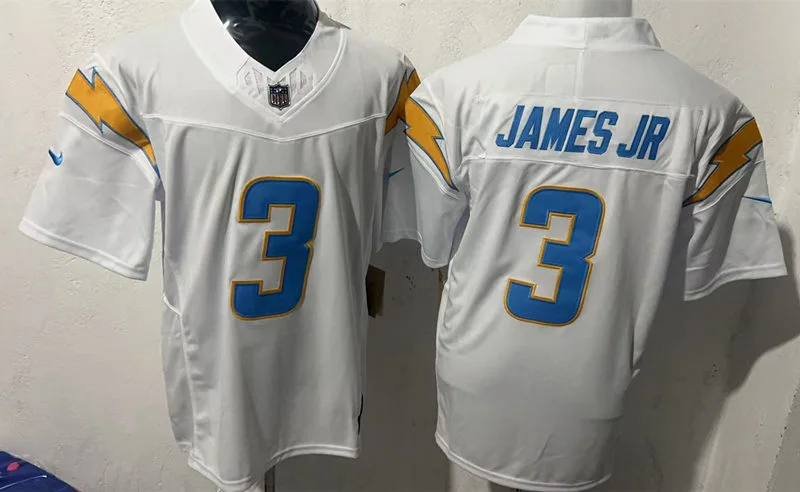 Men's Los Angeles Chargers #3 Derwin James Jr. Nike White Vapor F.U.S.E. Limited Jersey