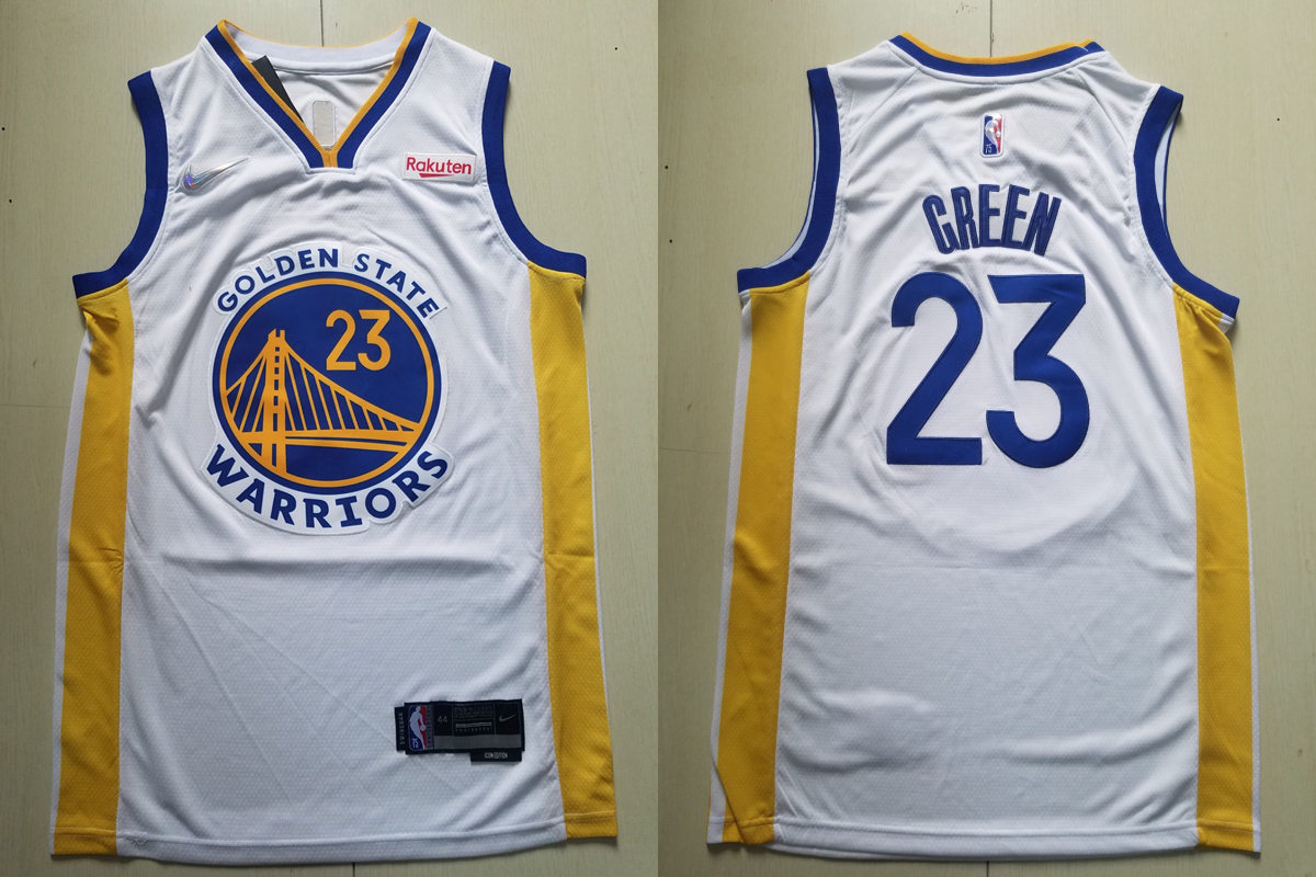 Men's Golden State Warriors #23 Draymond Green  Nike White Association Edition Swingman Jersey