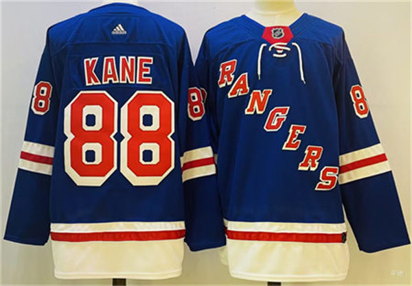 Mens New York Rangers #88 Patrick Kane Adidas Home Royal Blue Jersey