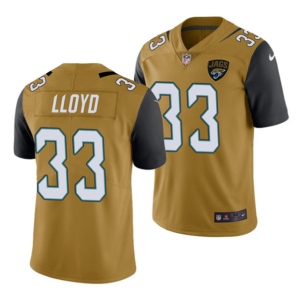 Men's Jacksonville Jaguars #33 Devin Lloyd Nike Bold Gold Color Rush Limited Jersey