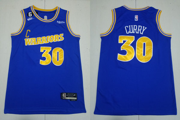 Mens Golden State Warriors #30 Stephen Curry Nike 2022-23 Royal Classics Edition Swingman Jersey