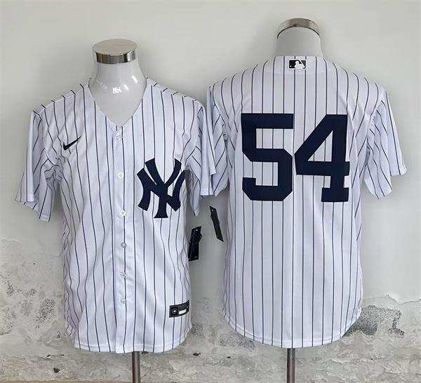 Mens New York Yankees #54 Max Fried Nike White Home Limited Player Jersey