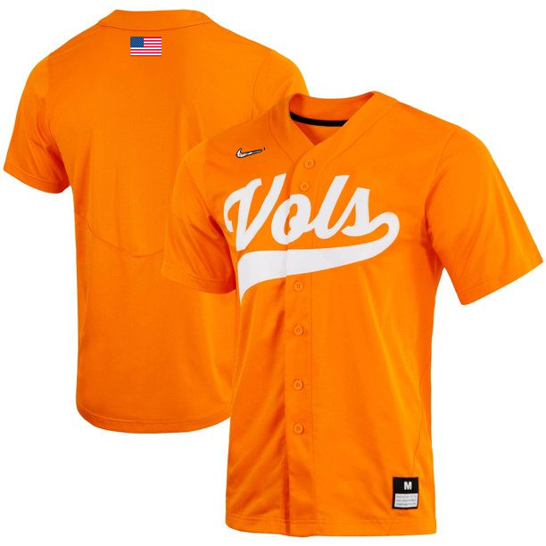 Men's Tennessee Volunteers Blank Nike Orange Vols College Baseball Jersey